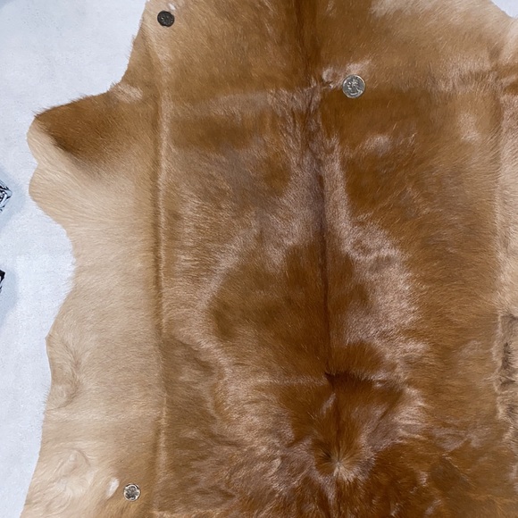 Hand Crafted Accents New 0 Real Calf Skin Leather Small Area Rug 32 X 26 Poshmark
